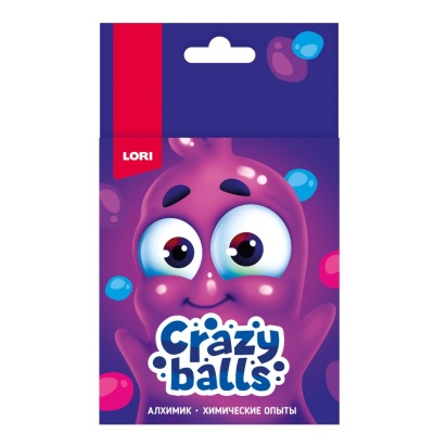 Химические опыты.Crazy Balls "Розовый, голубой и фиолетовый шарики"  Оп-100 / 378911